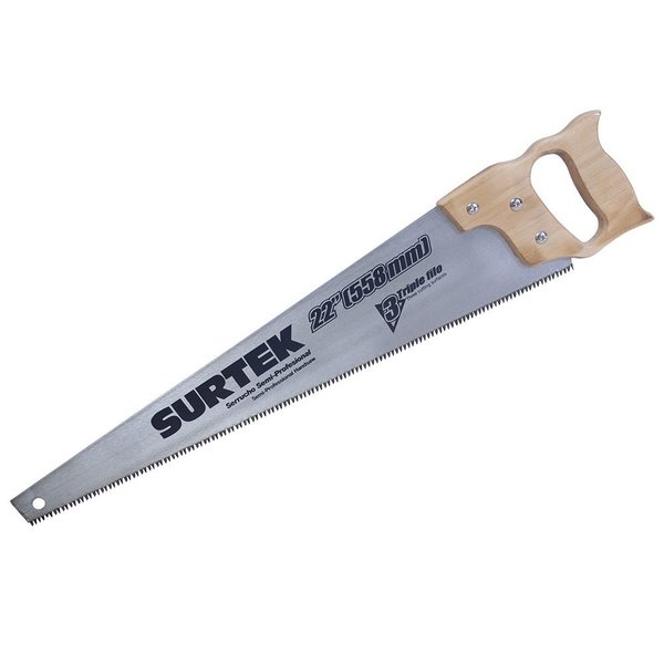 Surtek Triple Edge Handsaw With Wood Handle 22 120247